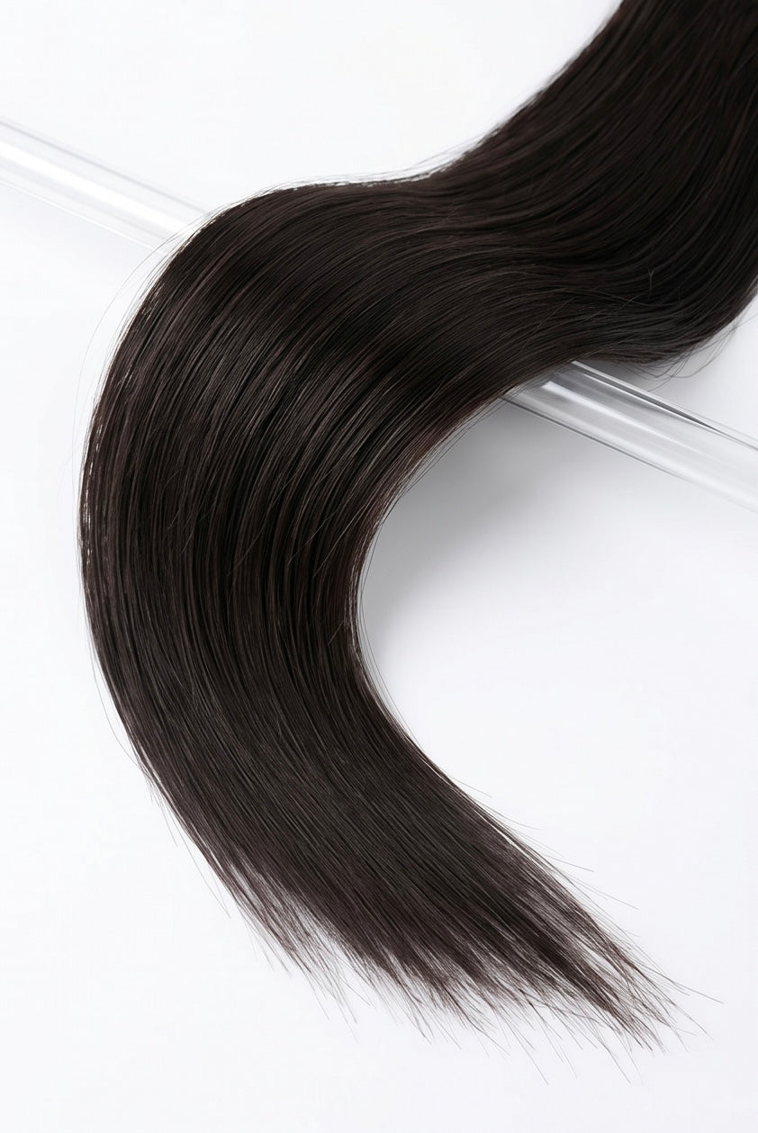 Natural Dark Brown Slim Tape