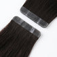 Natural Dark Brown Slim Tape