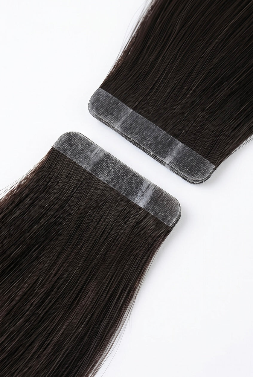 Natural Dark Brown Slim Tape