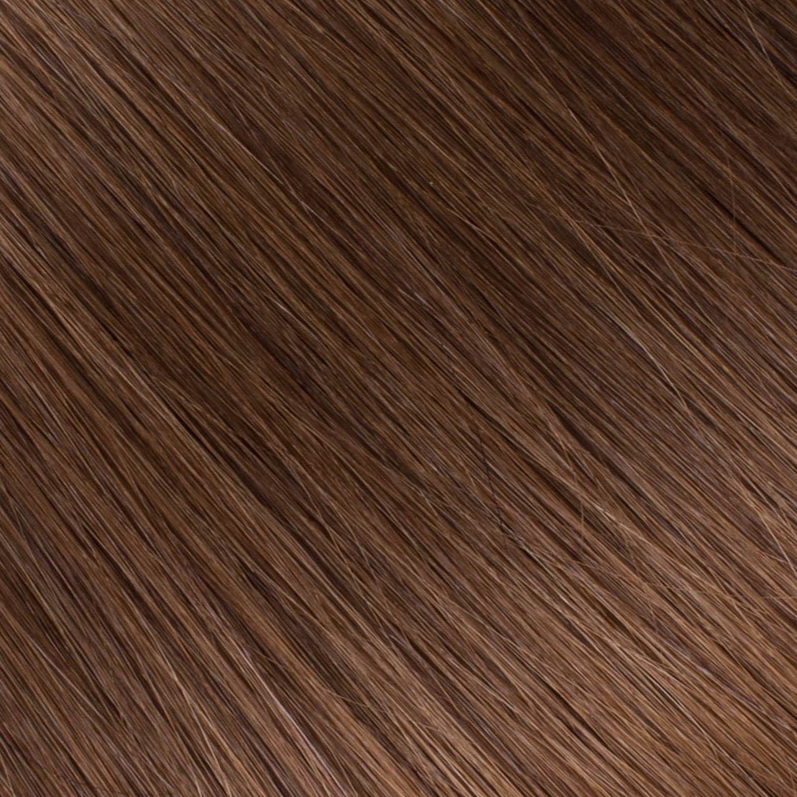 Close-up of brown hair strands