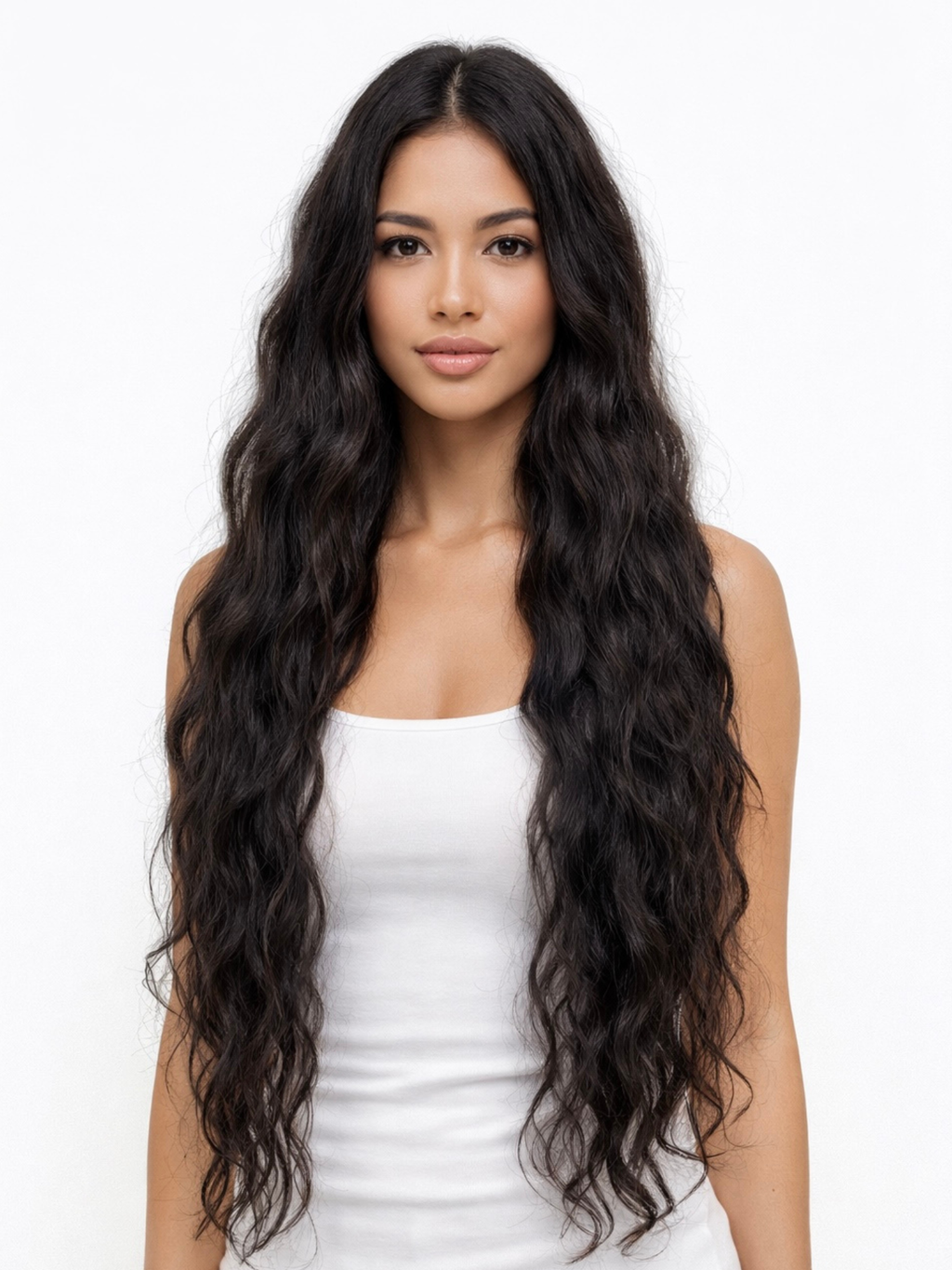 Black Curly Hair Extension 85 cm