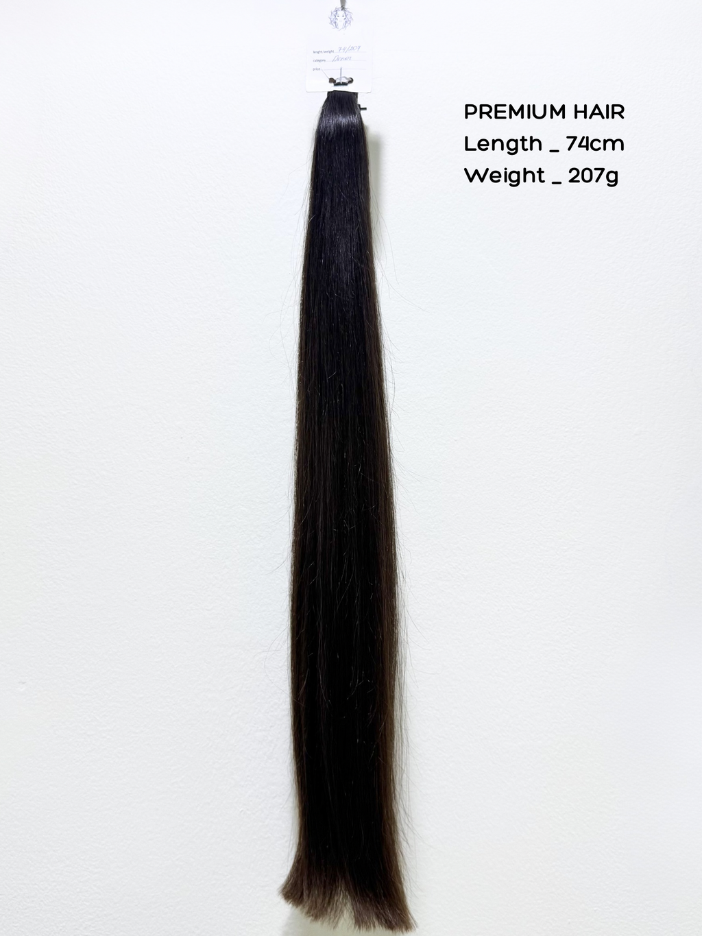 Black Straight Hair Extension 85 cm