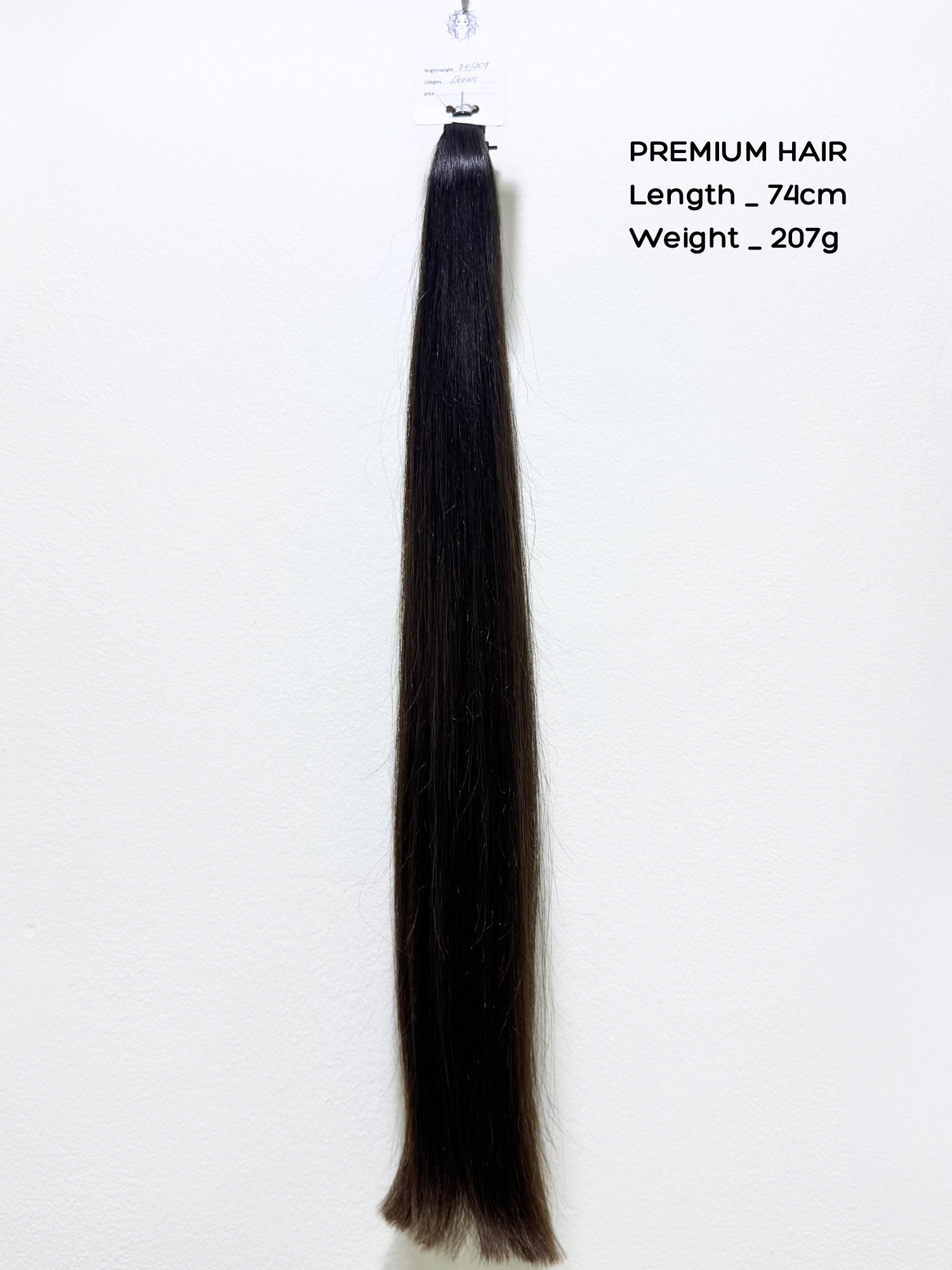 Black Straight Hair Extension 85 cm