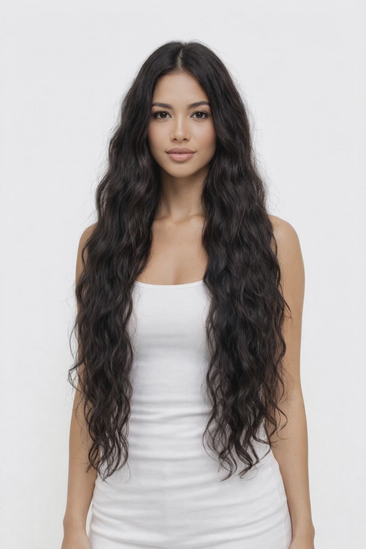 Black Curly Hair Extension 85 cm